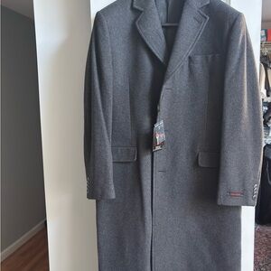 Men's Gray Wool Coat
